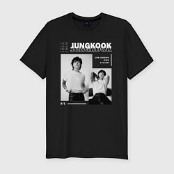 Футболка slim-fit Jungkook bts seven, цвет: черный