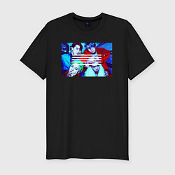Футболка slim-fit Big Bang в ярких образах K-pop, цвет: черный