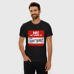 Футболка slim-fit Eminem - slim shady sticker, цвет: черный — фото 2