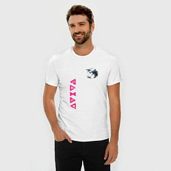 Футболка slim-fit Ведьмак волк лого, цвет: белый — фото 2