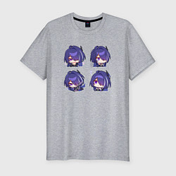 Мужская slim-футболка Ахерон стикеры