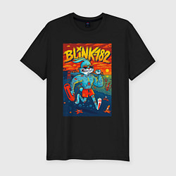 Футболка slim-fit Blink 182 rock, цвет: черный