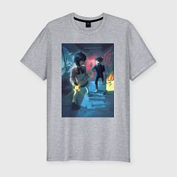 Футболка slim-fit Дандадан: Момо Аясэ, цвет: меланж