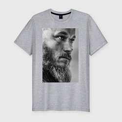 Мужская slim-футболка Рагнар: воин севера