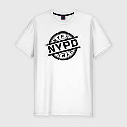 Мужская slim-футболка New York police