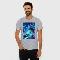 Футболка slim-fit Которо - коллаба мем, цвет: меланж — фото 2