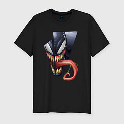 Футболка slim-fit Venom with tongue sticking out, цвет: черный