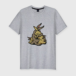 Мужская slim-футболка Объятия семьи