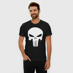 Футболка slim-fit Punisher logo, цвет: черный — фото 2