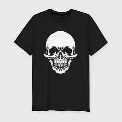 Футболка slim-fit Scary skull, цвет: черный