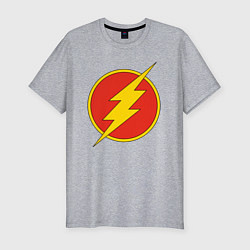 Мужская slim-футболка Flash logo