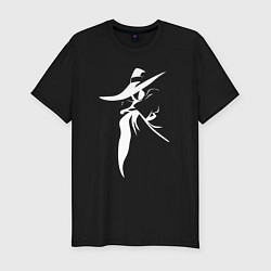 Футболка slim-fit Черный плащ, цвет: черный