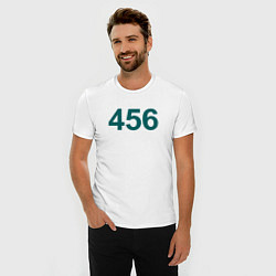 Футболка slim-fit 456 - Игра в кальмара, цвет: белый — фото 2