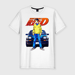 Мужская slim-футболка Такуми & АЕ86