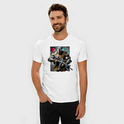 Футболка slim-fit Cool rhino - special forces, цвет: белый — фото 2
