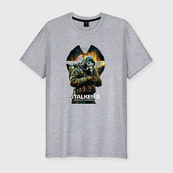 Футболка slim-fit Stalker 2 heart of chornobyl, цвет: меланж