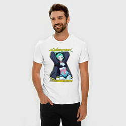 Футболка slim-fit Сyberpunk rebecca, цвет: белый — фото 2