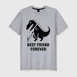 Футболка slim-fit Godzilla best friend, цвет: меланж