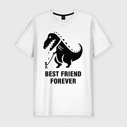 Футболка slim-fit Godzilla best friend, цвет: белый