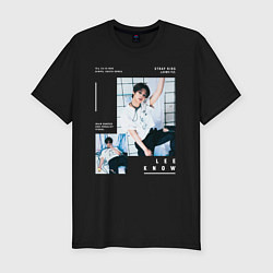 Футболка slim-fit Lee know stray kids rockstar, цвет: черный