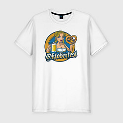 Футболка slim-fit Oktoberfest, цвет: белый