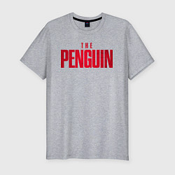 Мужская slim-футболка The penguin logo