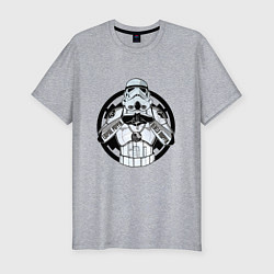 Мужская slim-футболка Империя победит повстанцы падут