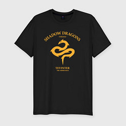 Футболка slim-fit Shadow Dragons - Dragon Age, цвет: черный