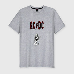 Футболка slim-fit AcDc - roook, цвет: меланж