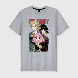 Мужская slim-футболка Семья шпиона аниме