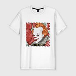 Мужская slim-футболка Пиксельный Пеннивайз