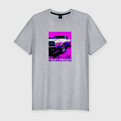 Футболка slim-fit Neon racer, цвет: меланж