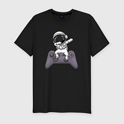 Футболка slim-fit Space dab gamer, цвет: черный