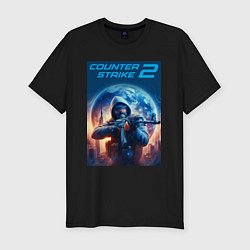 Мужская slim-футболка Counter Strike 2 - shooter