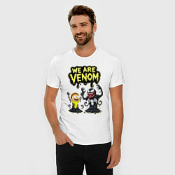 Футболка slim-fit We are Venom - meme, цвет: белый — фото 2