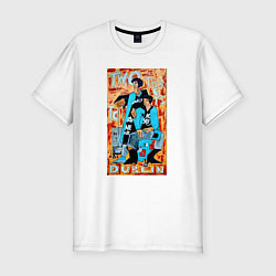 Футболка slim-fit Two tickets to Dublin, цвет: белый