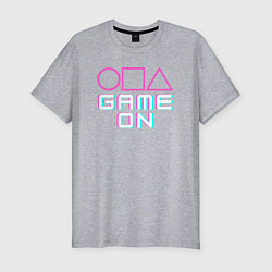Футболка slim-fit Squid game on, цвет: меланж