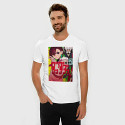 Футболка slim-fit Momo Ayase х Ken Takakura, цвет: белый — фото 2