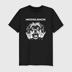 Футболка slim-fit Nickelback rock dog, цвет: черный