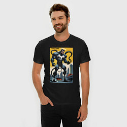 Футболка slim-fit Trump-Venom superhero - ai art fantasy, цвет: черный — фото 2