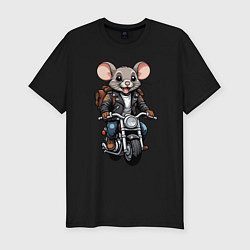 Мужская slim-футболка Biker mice