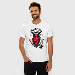 Футболка slim-fit Hellfire club demon, цвет: белый — фото 2