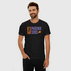 Футболка slim-fit Phoenix Suns play, цвет: черный — фото 2