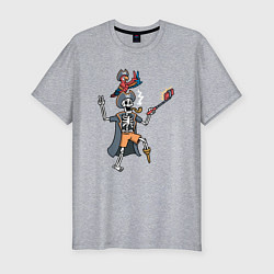 Мужская slim-футболка Пиратское селфи