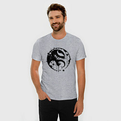Футболка slim-fit Профиль Вкнома в круге, цвет: меланж — фото 2