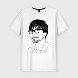 Футболка slim-fit Хидэо Кодзима, цвет: белый