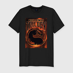 Мужская slim-футболка Mortal kombat trilogy