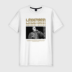 Футболка slim-fit Lindemann rock, цвет: белый