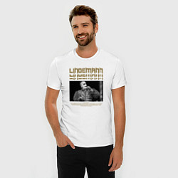 Футболка slim-fit Lindemann rock, цвет: белый — фото 2