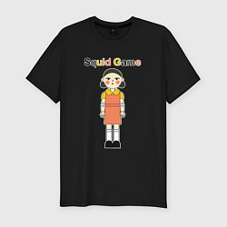 Футболка slim-fit Doll squid game, цвет: черный